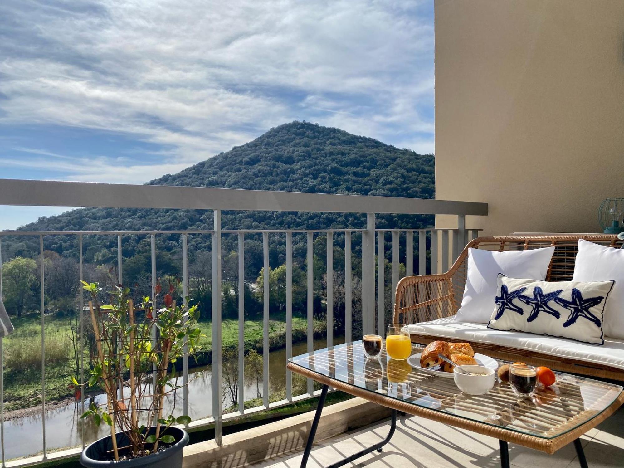 Appartement Luxe Vue Mer Et Collines Avec Piscine Mandelieu Eksteriør billede